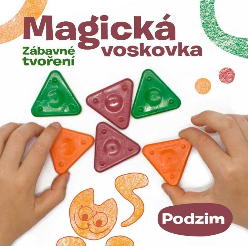 set kreativní Kniha magická voskovka 3ks Podzim
