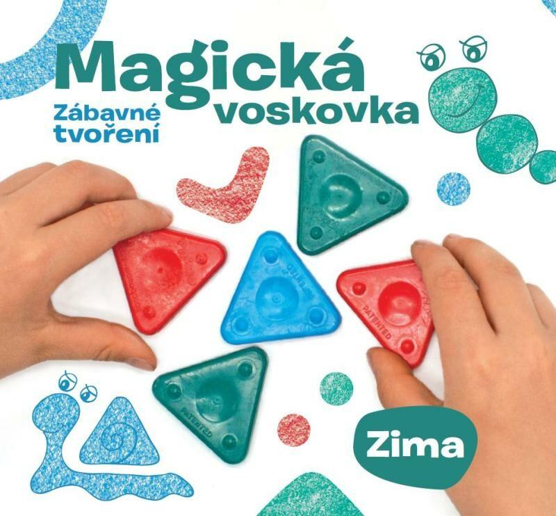 set kreativní Kniha magická voskovka 3ks Zima